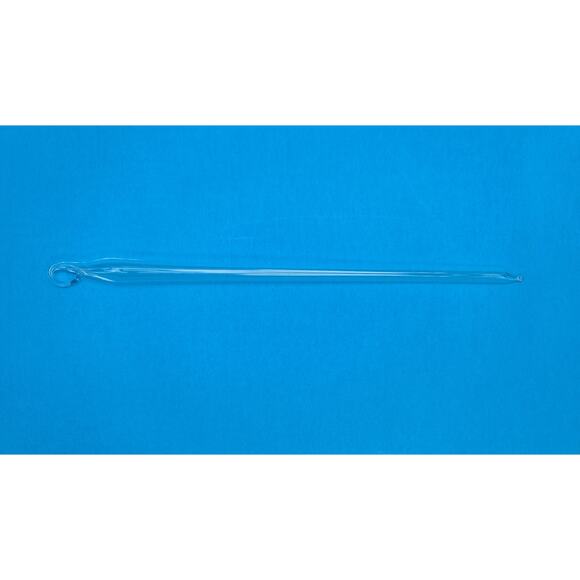 106 Hand-Blown Hollow Clear Glass Christmas Ornament Icicles 6-9" Various Length - Picture 4 of 5